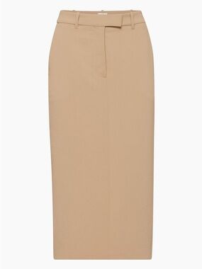 Wilfred - Aritzia - Riviera Skirt - High-Waist Beige Midi